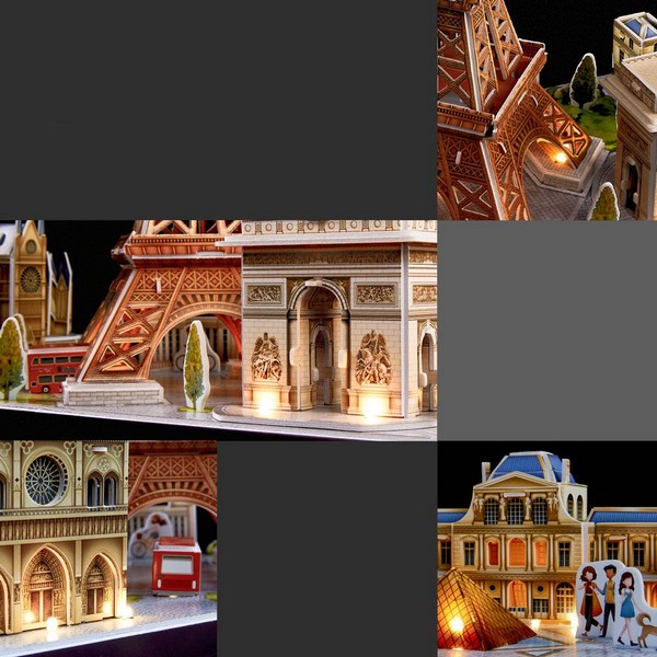 Продукт Cubic Fun - Пъзел 3D City Line Paris 115ч. с LED светлини  - 0 - BG Hlapeta